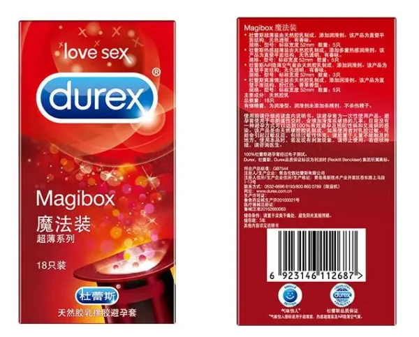 Durex 18pcs Condoms Ice Fire Mixed 4 Style Large Particle Sex Toys Thread Penis Sleeve Condom Delay Ejaculation Adult Products - Image 3