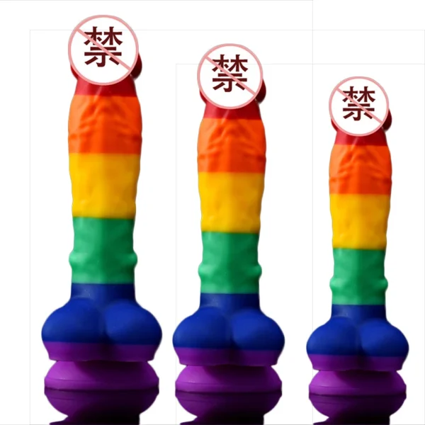 Colorful Realistic Dildo With Suction Cup Liquid silicone Dildos Sex Toys for Woman Men Erotic Big Penis Anal Butt Plug 21cm