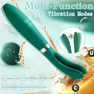 Bunny Cental Vibrator Dildo Female Masturbation Massager Vibration Toys Breast Clip 9 Vibration Mode Adult Supplies Sex Toys