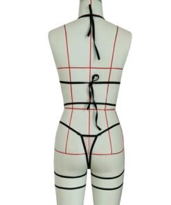 Alternative view of Sexy Lingerie Lace Hollow Sexy Lingerie Leg Straps Set