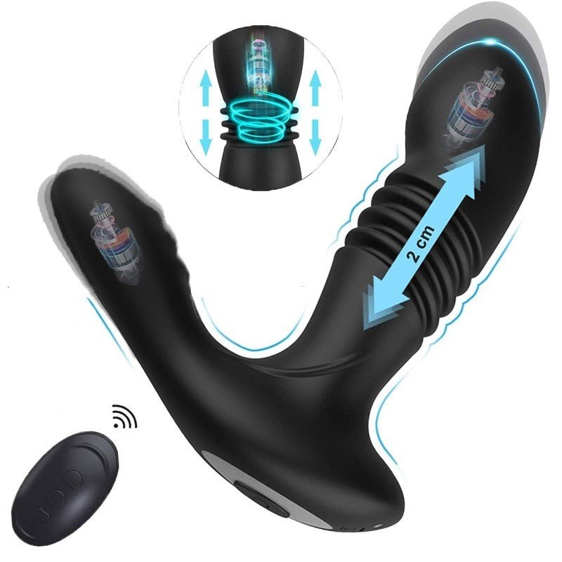 Men's Telescopic Prostate Butt Plug Vibrator - Image 8