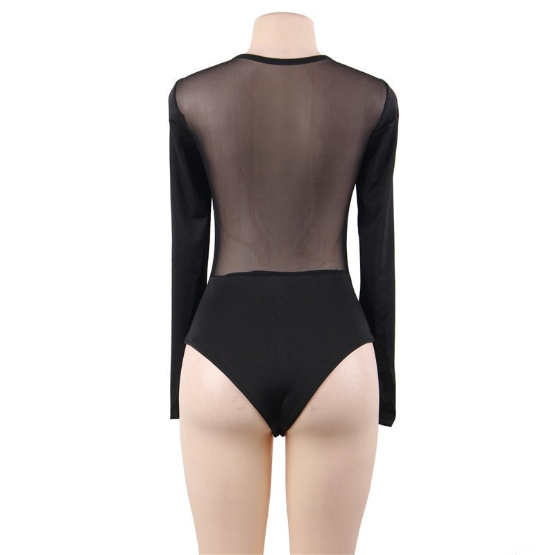Sexy Lingerie Sexy Bodysuit Mesh Perspective - Image 4