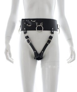 Adult Sex Flirting Bondage Black Leather Panties