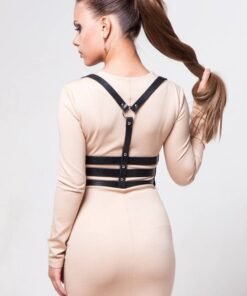 Alternative view of Sexy Leather Garters Belt Women Lingerie Black Adjustable Harness Bondage Body Bdsm fetish Cosplay Harajuku Gothic Sword Belt