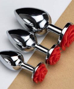 Female Rose Flower Device, Metal Butt Plug, Male Back Court, Metal Device