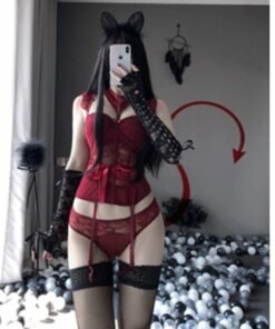 Sexy Lingerie Steel Support Cotton Pad Lace Slim Waistcoat