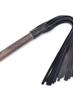 Hot Bdsm Spanking Flogger Genuine Leather Archaize Wooden Handle