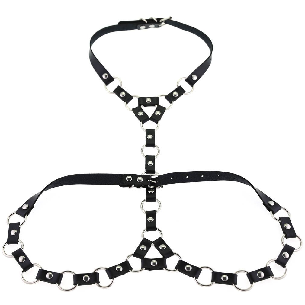 Gothic Bondage Necklace Belt Drawstring Body Chains - Image 7