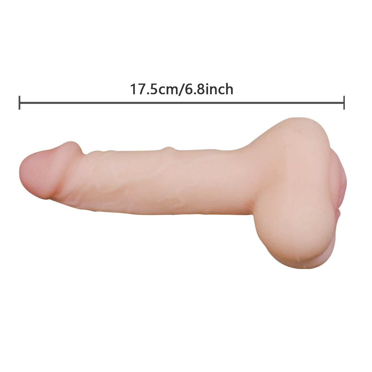 Dildo For Men Women Gay Toy Realistic 8 Inch Silicone G Spot Massager With Egges - Image 3