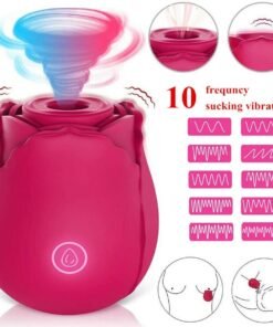 Rose Sucking Vibration Clit Sucker Dildo Women G-Spot Massager SexToy For Women USB Magnetic Charging