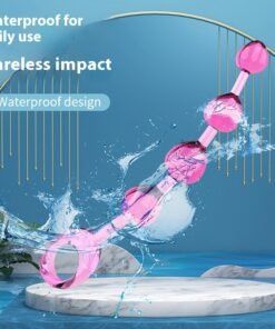 Transparent Jelly Color Four Beads Beads Butt Plug