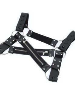 Adult products men's leather bondage clothing