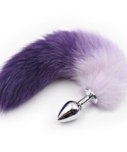 Binding Colored Artificial Hair Butt Plug Tail