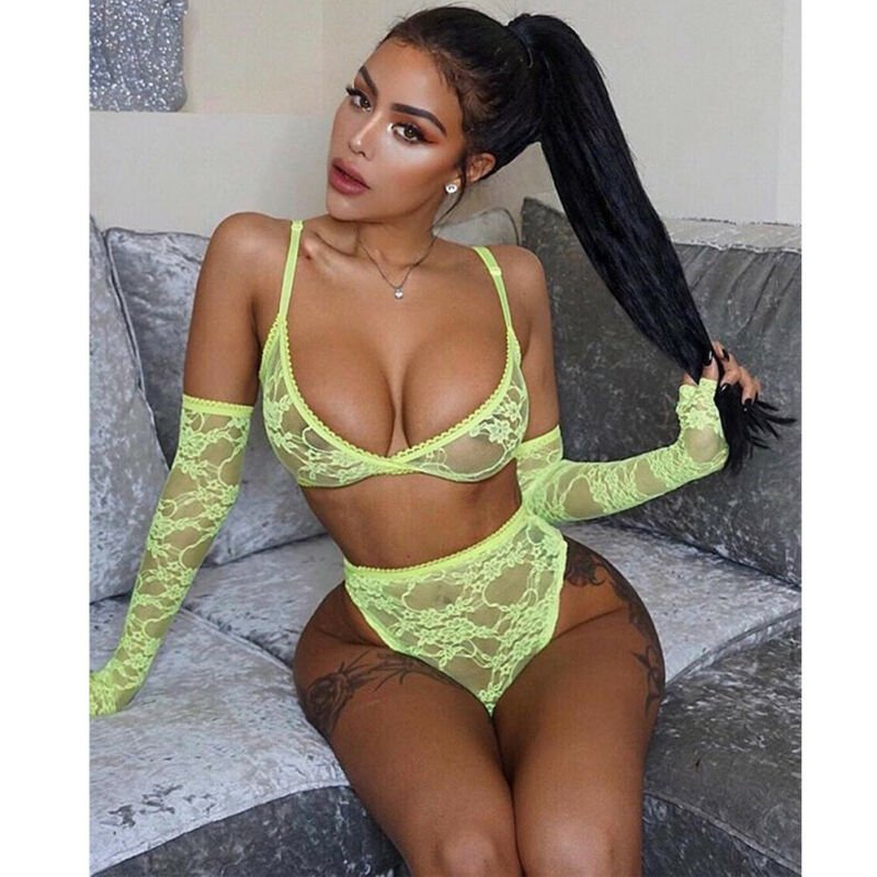 Sexy lingerie lace nightdress - Image 9