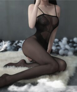 Sexy Lingerie Uniform Elegant Jacquard Fake One-piece