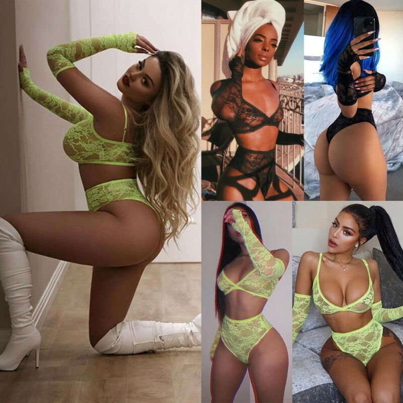 Sexy lingerie lace nightdress - Image 3