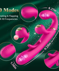 Alternative view of Vibrator Adult Sex Toys For Women Adult Toys G SpotVibrators With 9 Rubbing 10 Flapping & 10 Vibrating, Rabbit Dildo Clitoral Stimulator Rose Sex Toy For Women And Couple