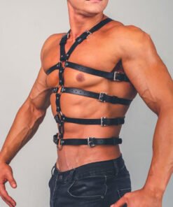 Alternative view of Men's Sexy Leather Bondage And Discipline Strap