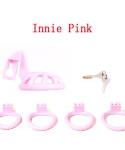 Alternative view of Male BDSM Scrotal Tract Positive And Negative Pole Chastity Lock