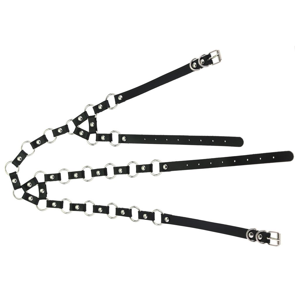 Gothic Bondage Necklace Belt Drawstring Body Chains - Image 4