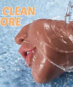 Alternative view of 3 In 1 Pocket Pussy Male Masturbators With Lifelike Face, Sex Doll With Realistic Textured Mouth Vagina And Tight Anus