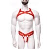 Men's Sexy Lingerie Big Chest Strap Bar Ball Performance Three-point Suit