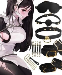 Collar Handcuffs Bondage And Discipline Toy Set