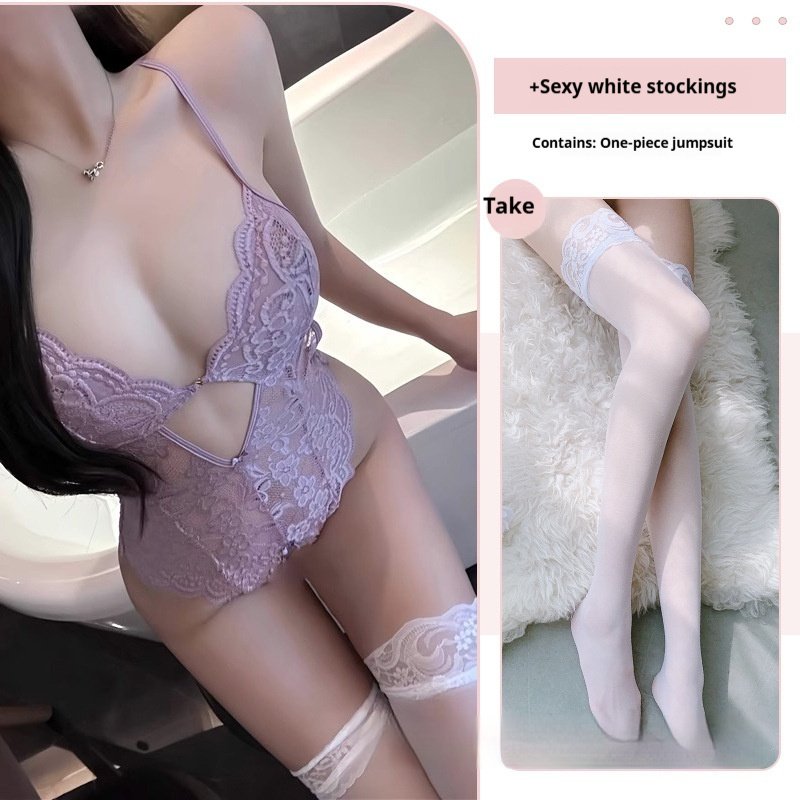 Sexy Lingerie Lace Seduction Free Uniform - Image 4