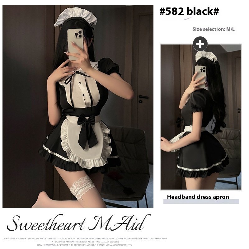Sexy Lingerie Maid Cos Costume Sexy Passion Free Uniform - Image 2
