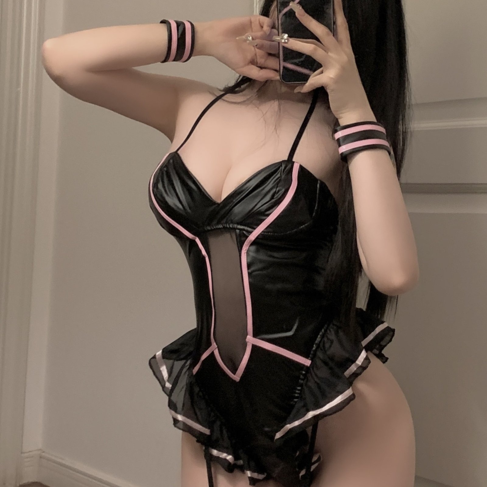 Sexy Lingerie Queen's Outfit Sexy Small Chest Bunny Uniform Seductive Passion Fur Ball Soft Girl - Image 5