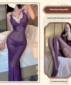 Alternative view of Sexy Lingerie Lace Mesh Enchanting Transparent Dress Sexy