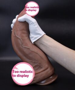 Women's Liquid Silicone Super Large Soft Thick Realistic Green Band Prominent