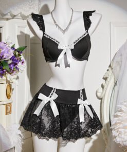 Sexy Lingerie Lace Rabbit Sexy Three-piece Suit