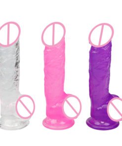 Crystal Simulation Penis Women's Masturbation Device Dildo Bold Lengthened Cannon Adult Sex Product