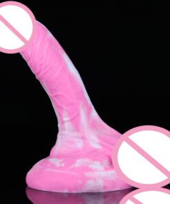 Mixed Color Liquid Silicone Replica Dildo Device Back Court Butt Plug