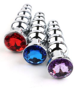 Metal Diamond Pagoda Butt Plug Back Court Chrysanthemum