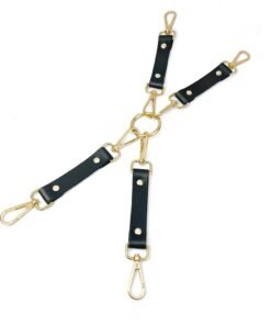 Alternative view of Simple Leather One Button Handcuffs And Ankle Cuffs