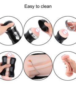 Alternative view of Real Vagina And Mouth Realistic Self Heating Automatic Male