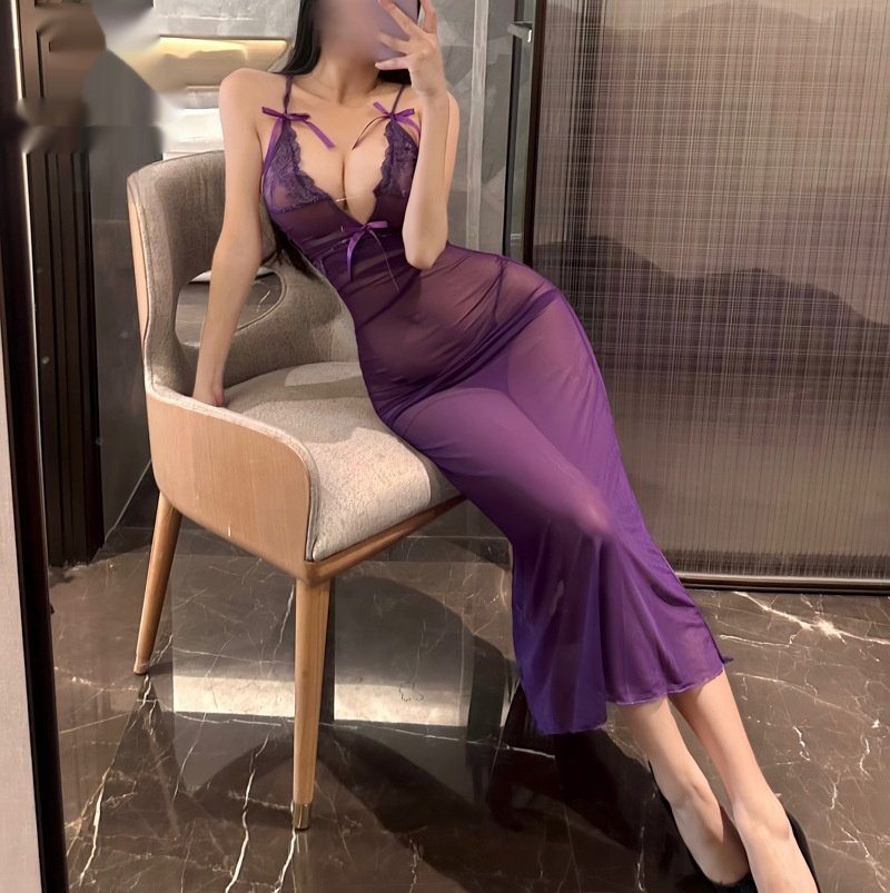 Sexy Lingerie Lace Mesh Enchanting Transparent Dress Sexy