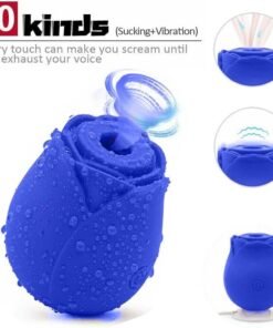 Alternative view of Rose Sucking Vibration Clit Sucker Dildo Women G-Spot Massager SexToy For Women USB Magnetic Charging