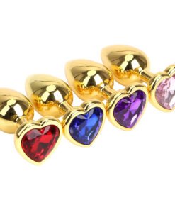 Men's And Women's Fashion Love Gold Butt Plug