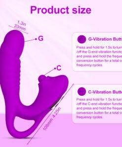 Alternative view of Bendable Silent Vibrator- Women Dual Motor Big Dildo, Handle Female Vibrator- Adult- Sex- Toy With 10 Vibration Modes