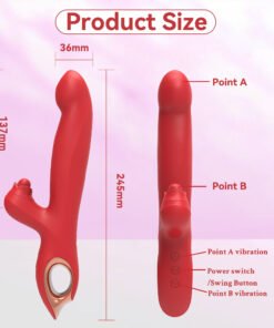 Alternative view of Double Vibration Stimulation For Clitoral Deep Tissue Massage - G Spot Vibrator Clitoral Stimulator Sex Toys With 10 Vibration 5 Swinging Modes, Vibrators Adult Sex Toy For Women And Couple