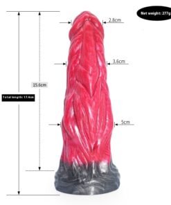Alternative view of Colored Dildo Animal Like Penis Masturbator Irregular Anal Plug