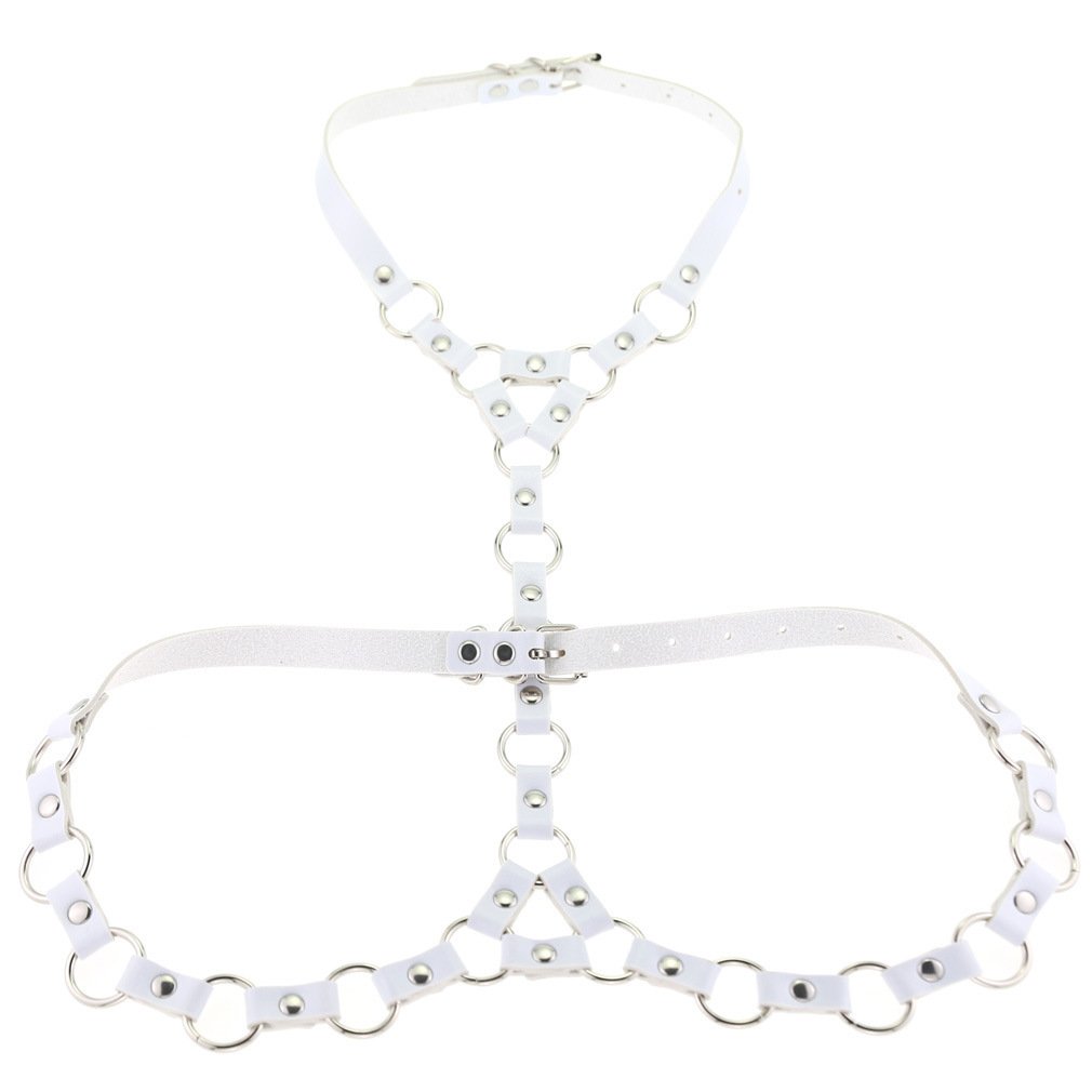 Gothic Bondage Necklace Belt Drawstring Body Chains - Image 9