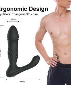Alternative view of Butt Plug Sex- Toy Thrusting Anal-Vibrator- 10 Vibrating Modes  Prostate Stimulator Adult-toys Games For Men
