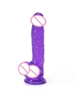 Alternative view of Crystal Simulation Penis Women's Masturbation Device Dildo Bold Lengthened Cannon Adult Sex Product