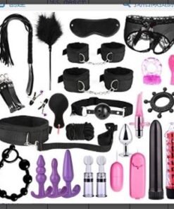 Alternative view of Nylon Ribbon Set Mouth Plug Whip Finger Sleeve Vibrating Rod Plug Thong Silicone Bead